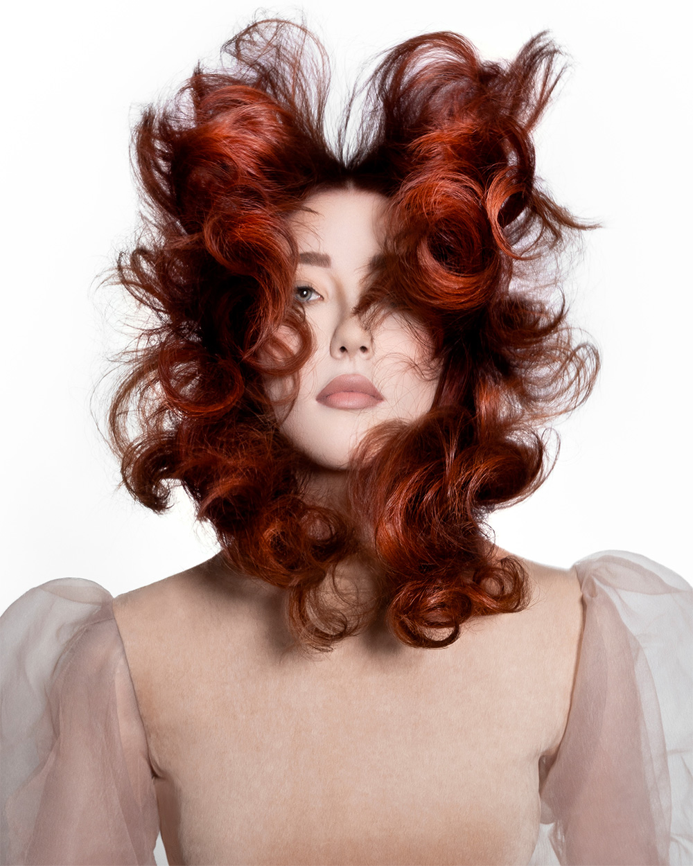 Copper Red Curls - Ross Charles - BHA North Eastern Hairdresser of the Year 2026 Finalist Collection